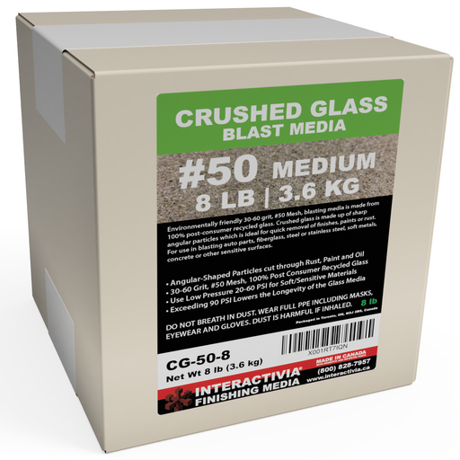 [CG-50-8] Crushed Glass #50 - 8 lb